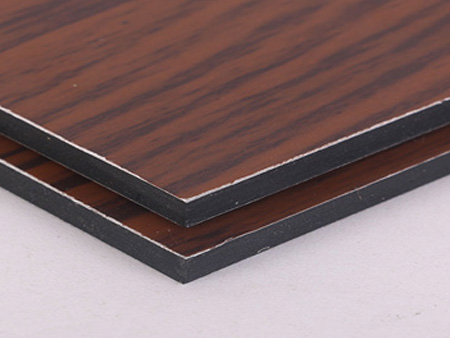 Wood grain aluminum-plastic board